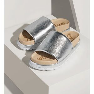 Sam Edelman Shaye silver slide sz 10